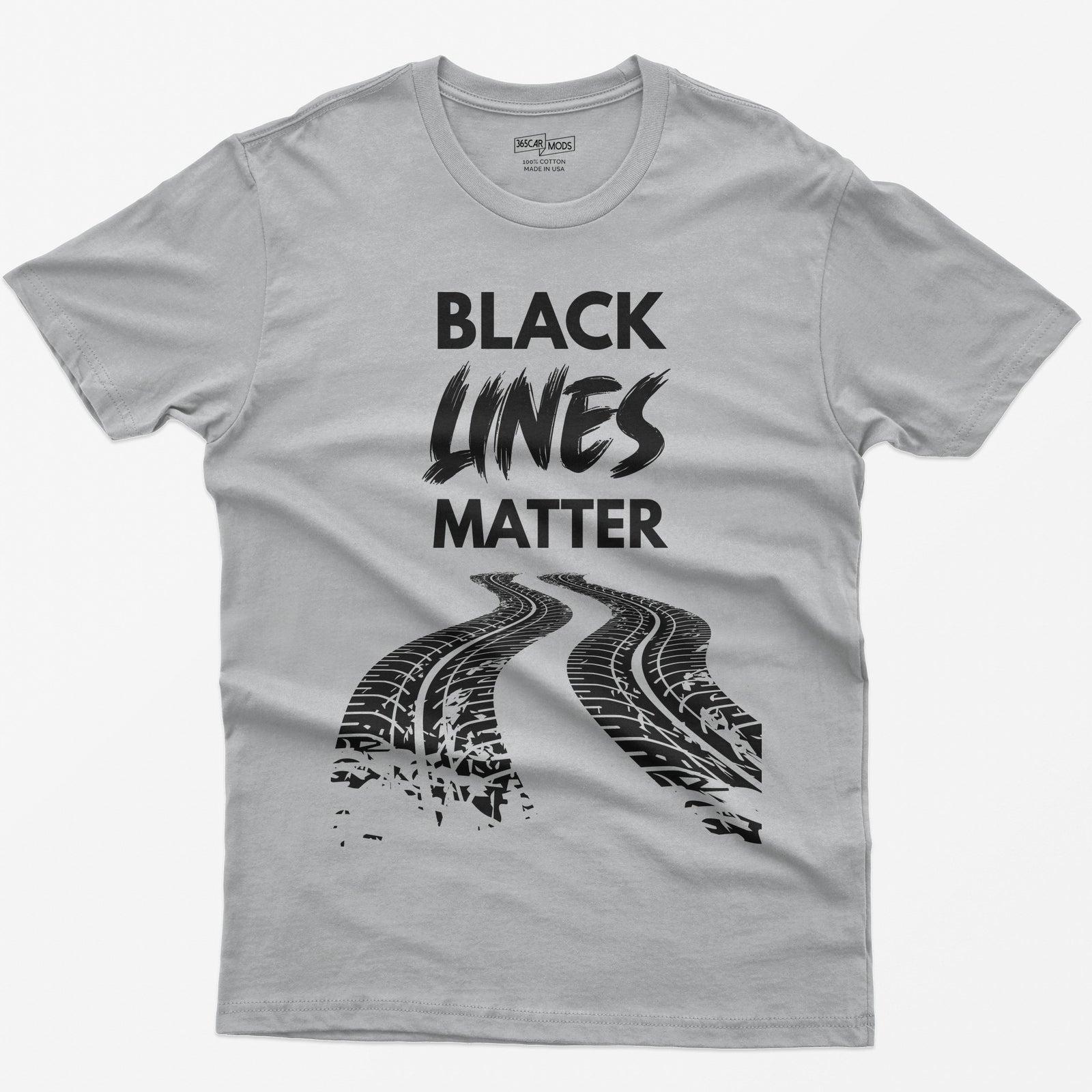 Black Lines Matter Car T-Shirt