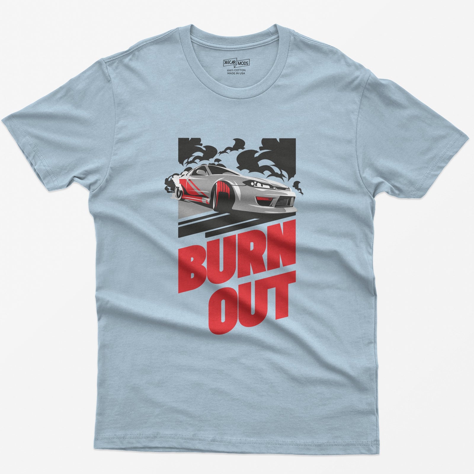 JDM Drift Car T-Shirt - Light Blue