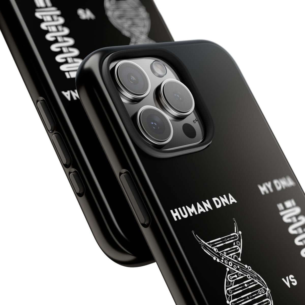 Car Guys DNA tough phone case, close-up of the print