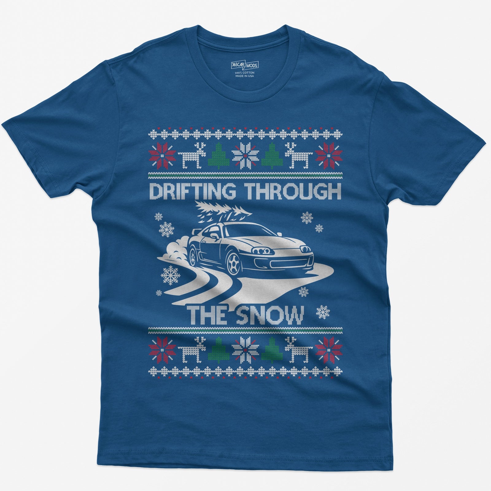 MKIV A80 Supra Christmas Drift T-Shirt - Royal