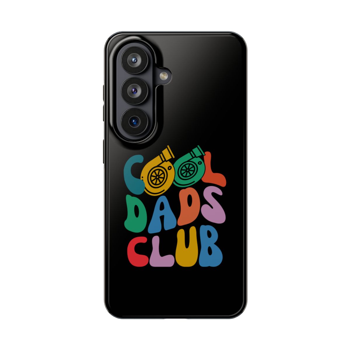 Cool Dads Club tough phone case on Samsung Galaxy S26, back view