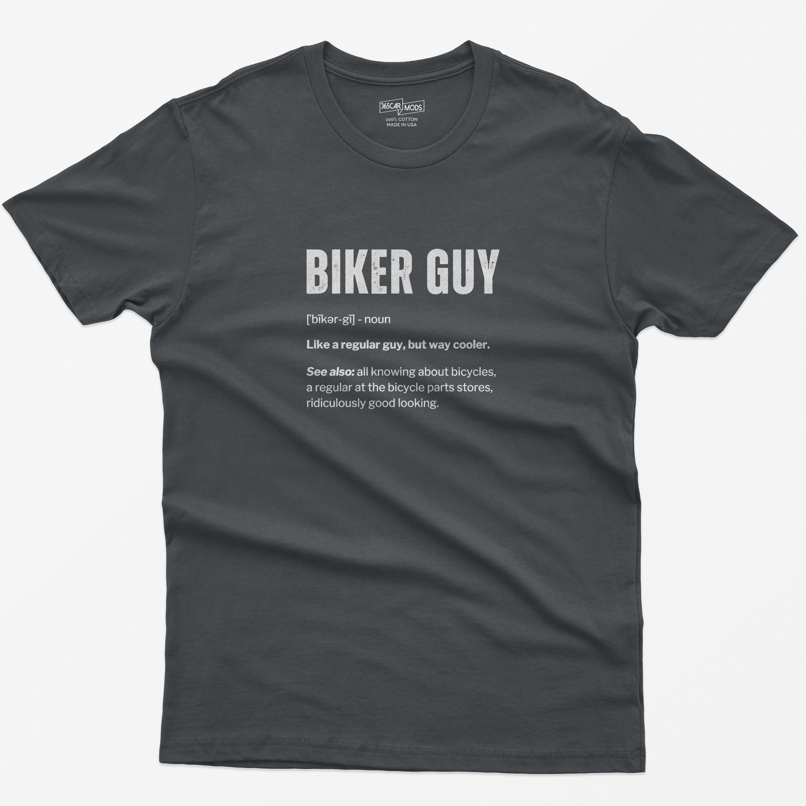 Cyclist Definition Funny T-Shirt - Charcoal