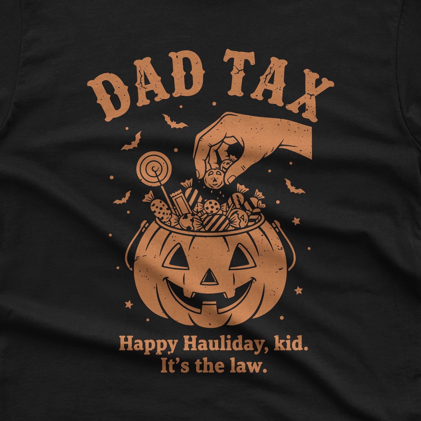 Dad Tax Halloween T-Shirt design close-up