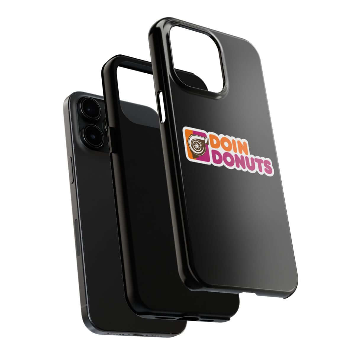 Doin Donuts tough phone case, dual-layer construction