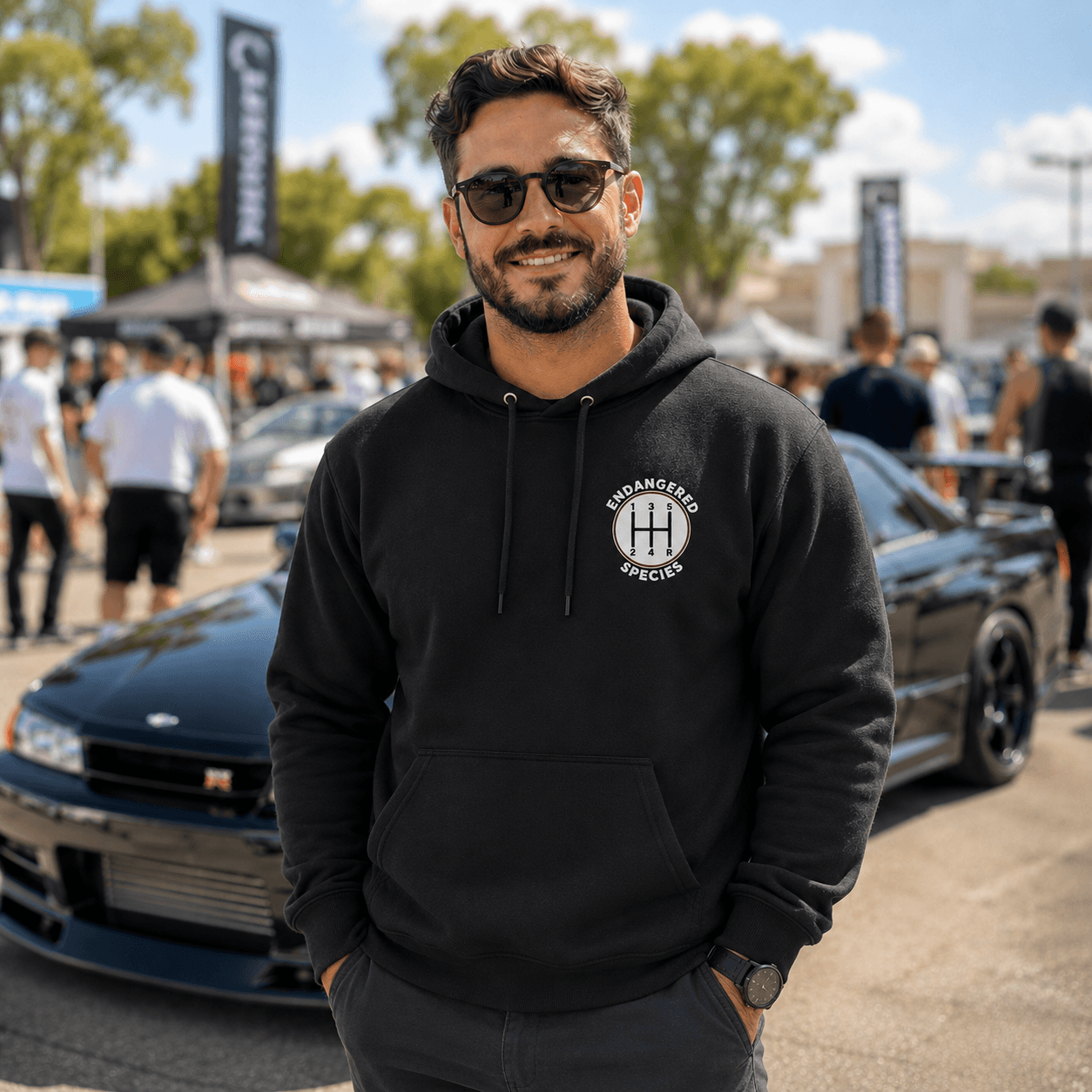 Save the Manuals Hoodie - manual transmission car guy pullover