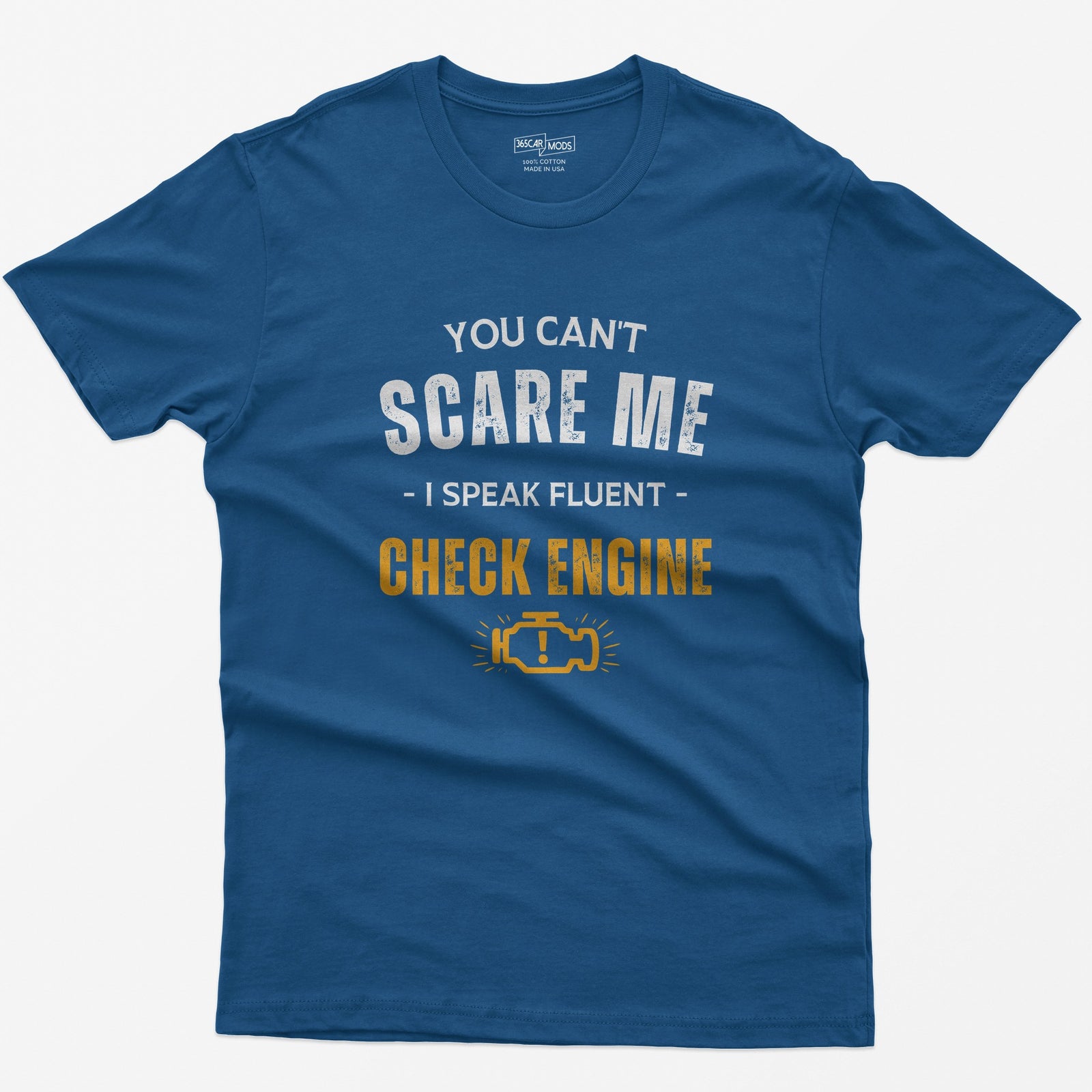 Funny Check Engine T-Shirt - Royal