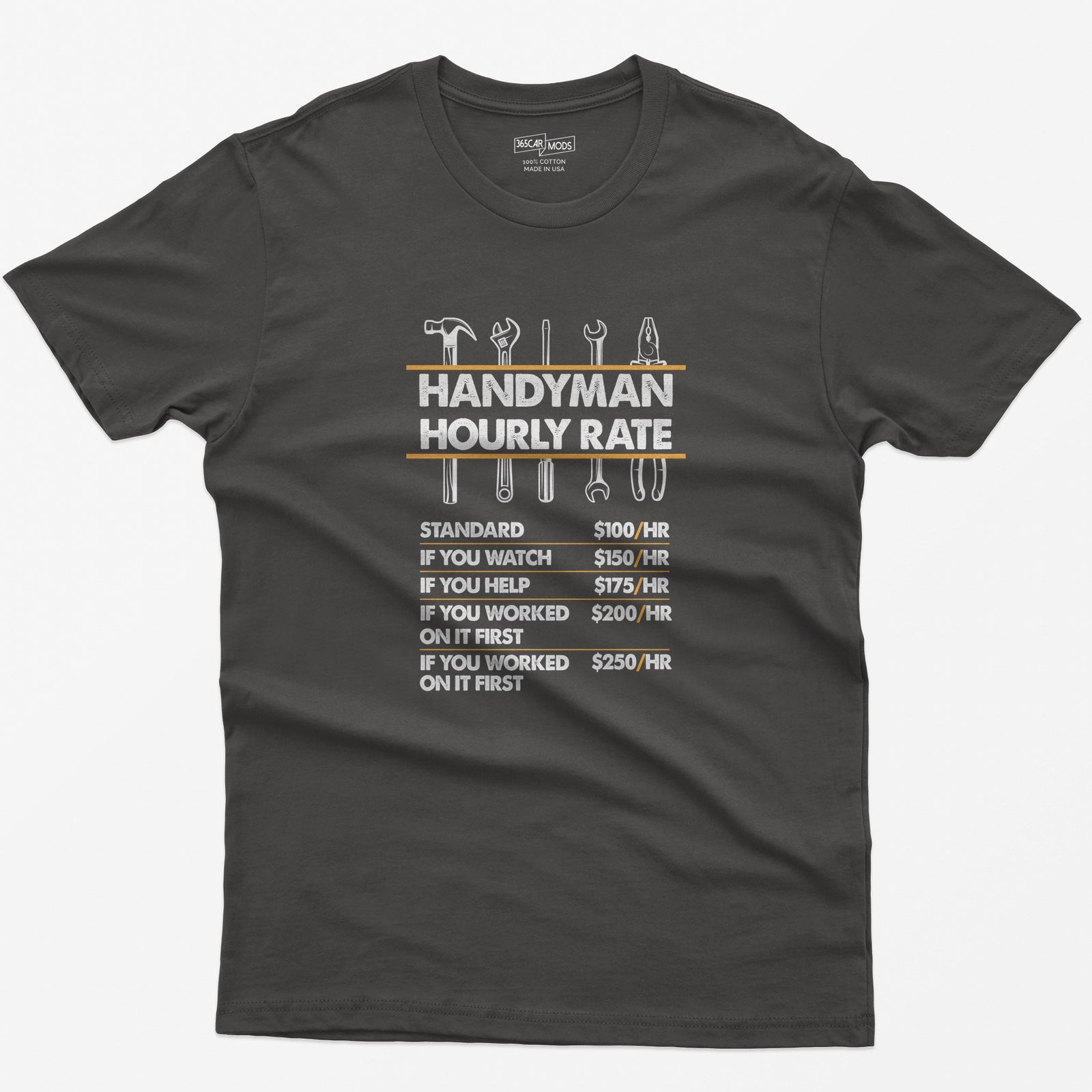 Handyman Hourly Rate T-Shirt - Dark Heather