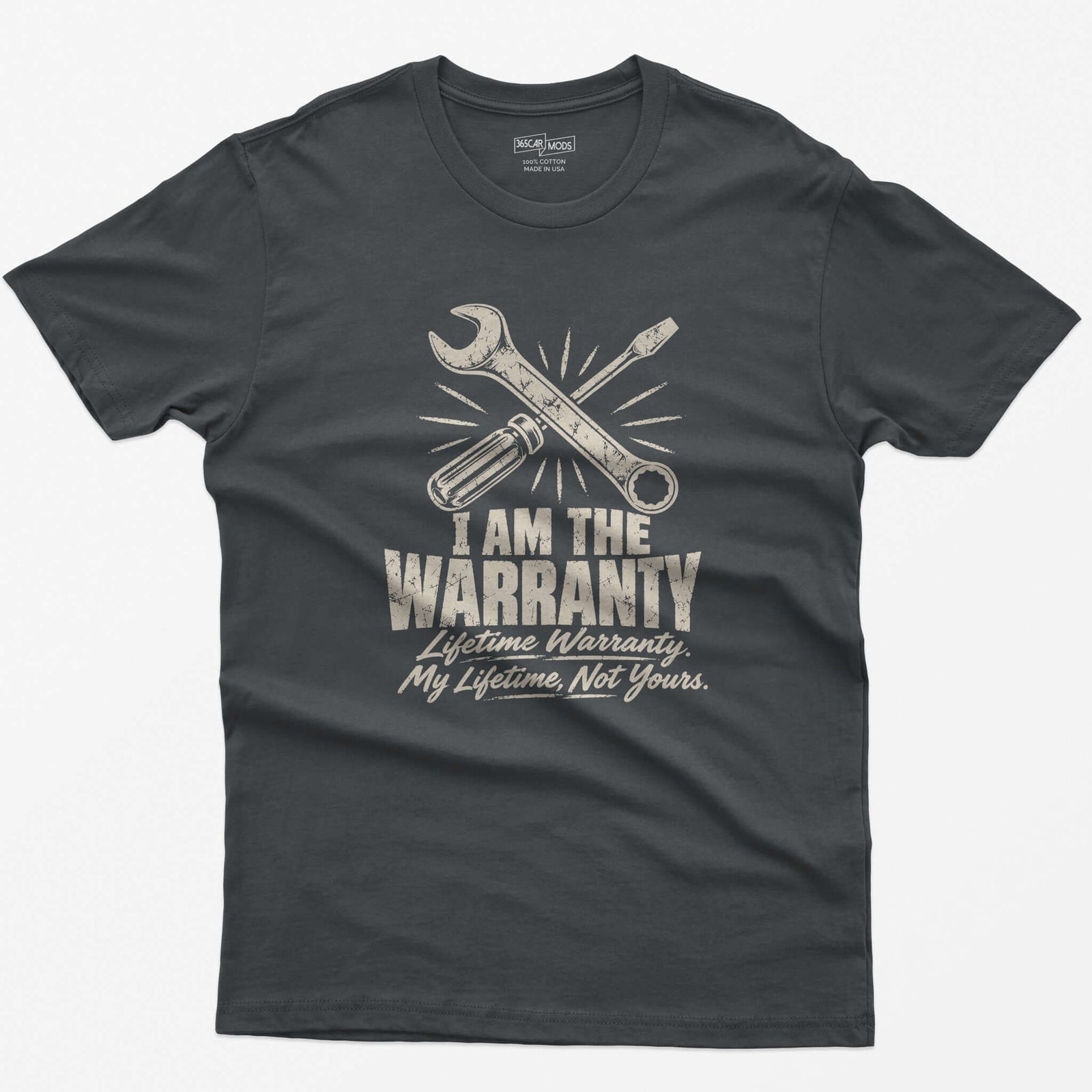 I Am the Warranty T-Shirt - Charcoal