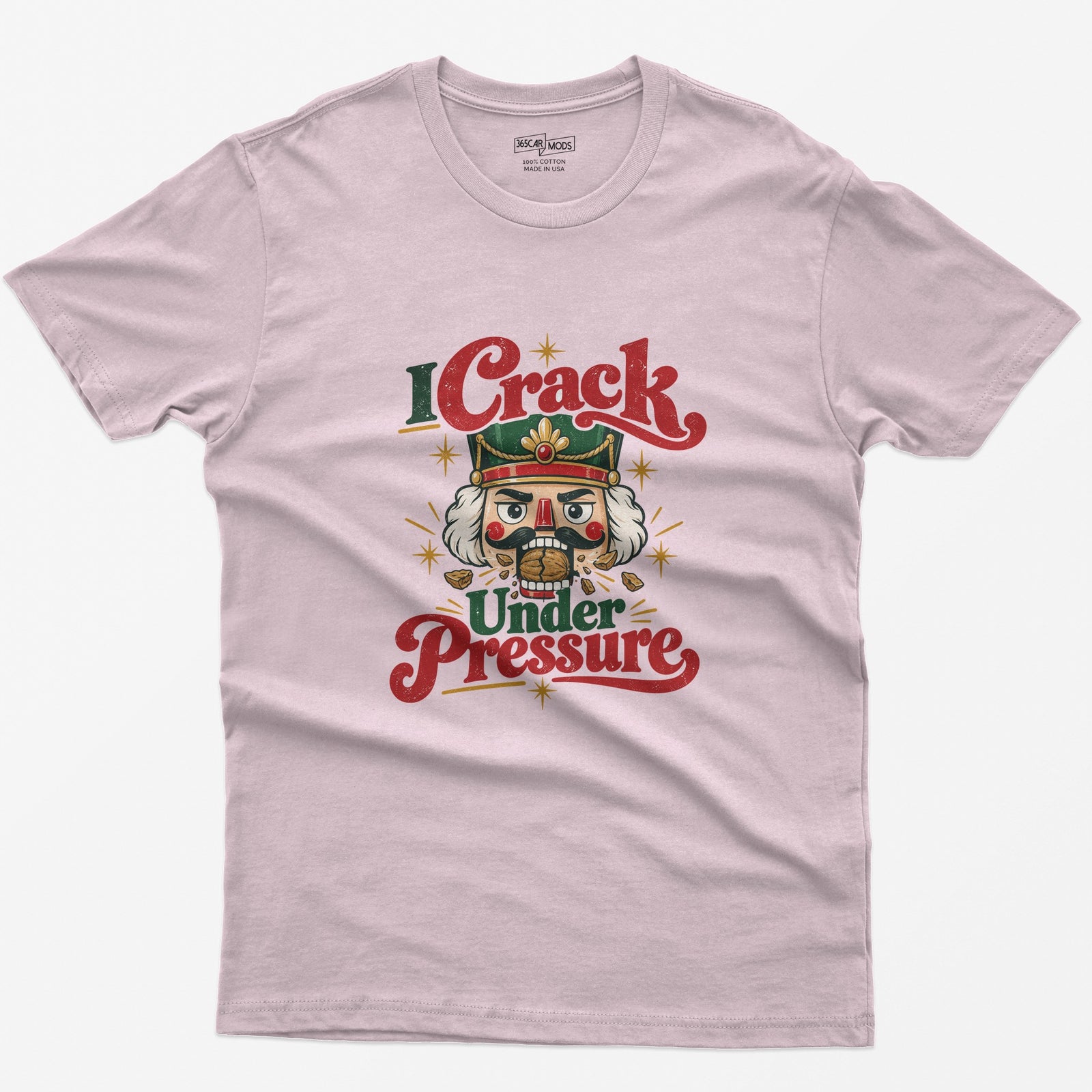 I Crack Under Pressure T-Shirt - Light Pink