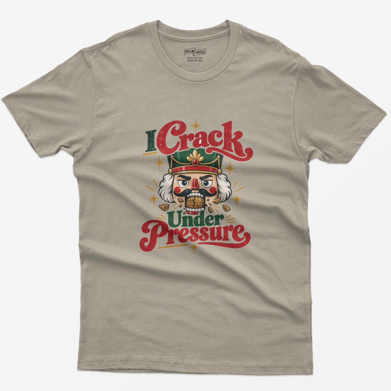I Crack Under Pressure T-Shirt - Sand