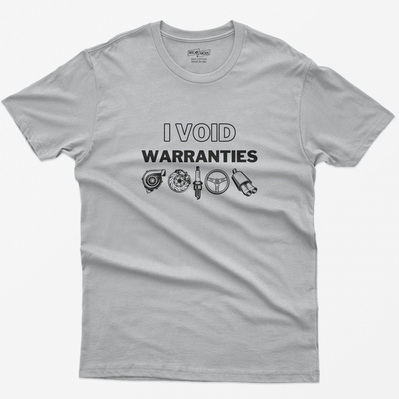 I Void Warranties T-Shirt - Sport Grey