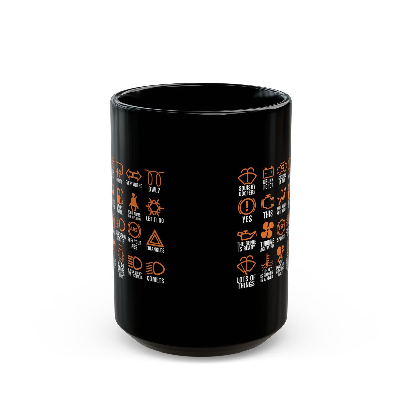 Dashboard Icons Coffee Mug | Funny Car Enthusiast Gift