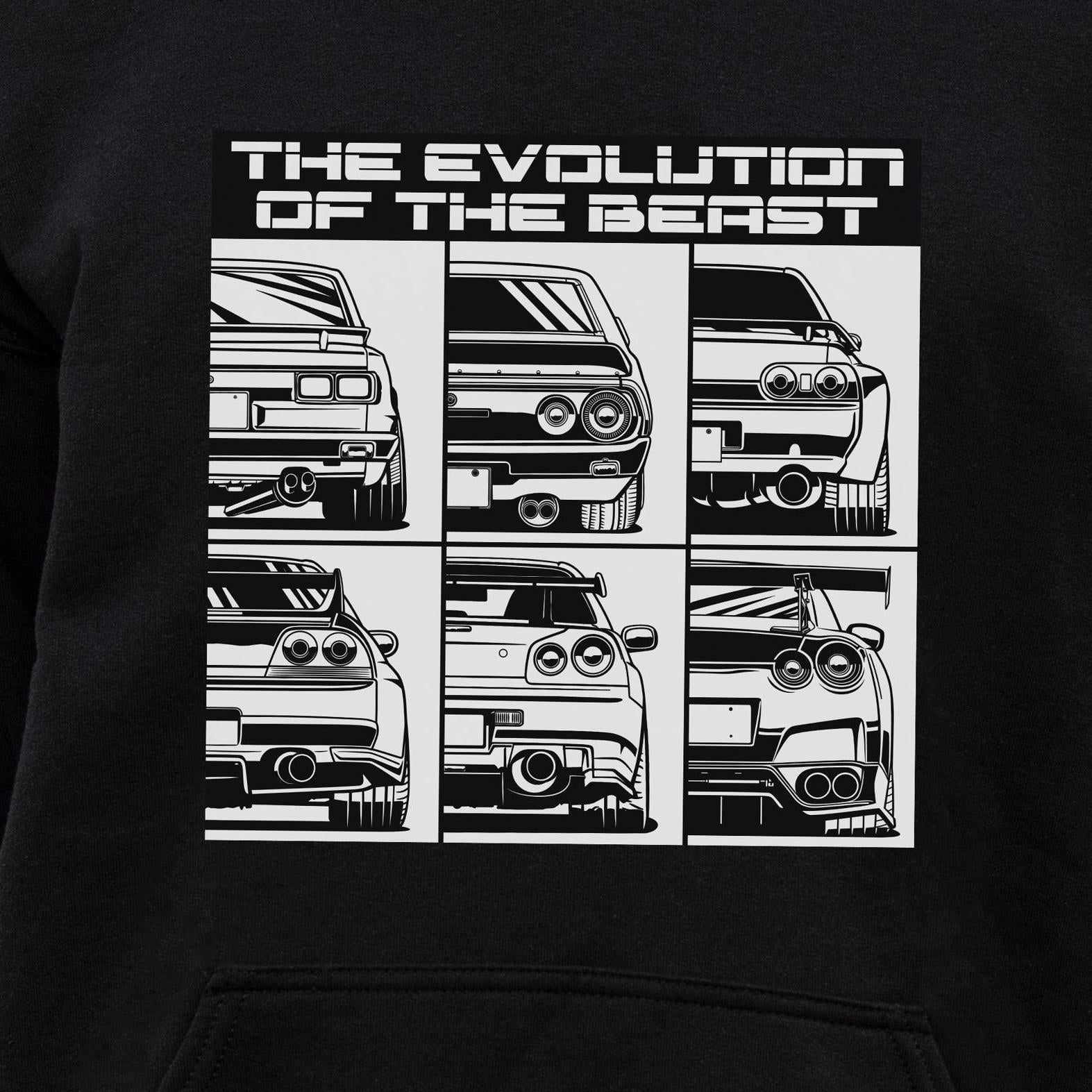 Generations Evolution JDM Legend Hoodie - print close-up