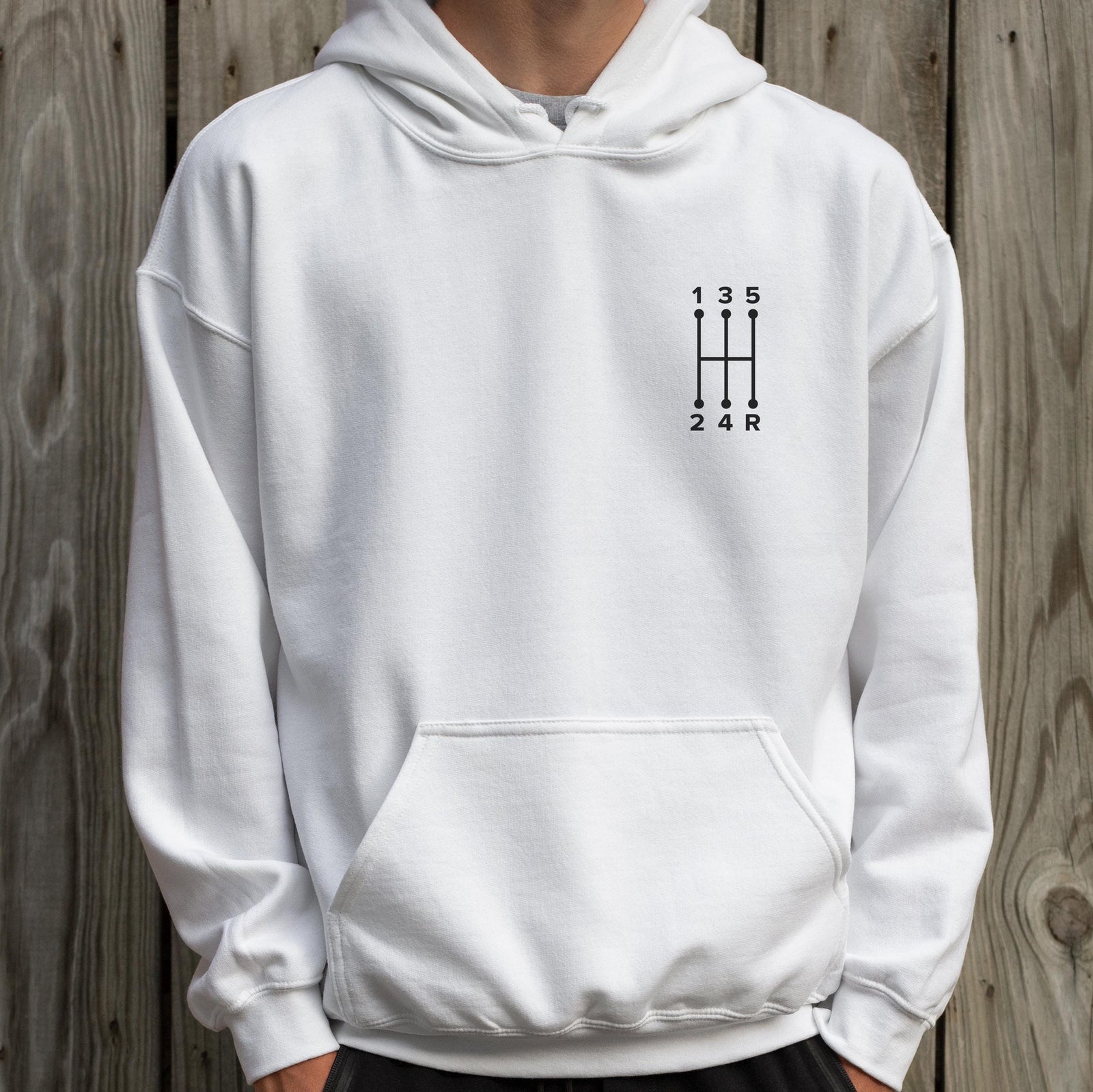 5 Speed Shift Pattern hoodie - lifestyle photo