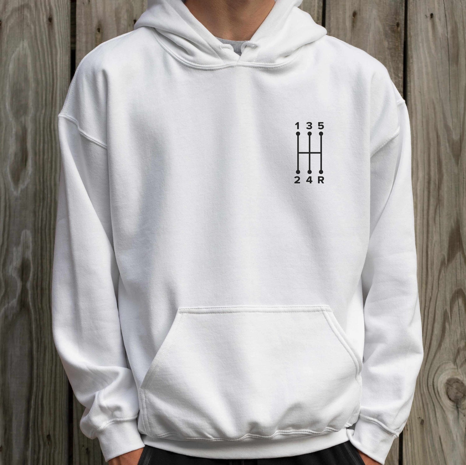 5 Speed Shift Pattern hoodie - lifestyle photo