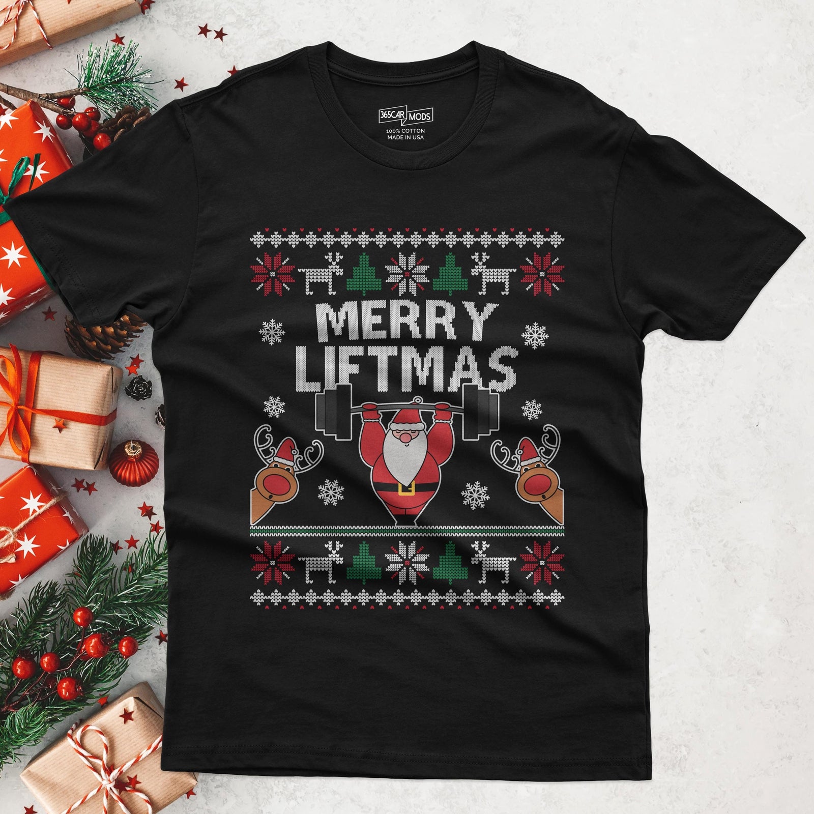Merry Liftmas T-Shirt - lifestyle photo