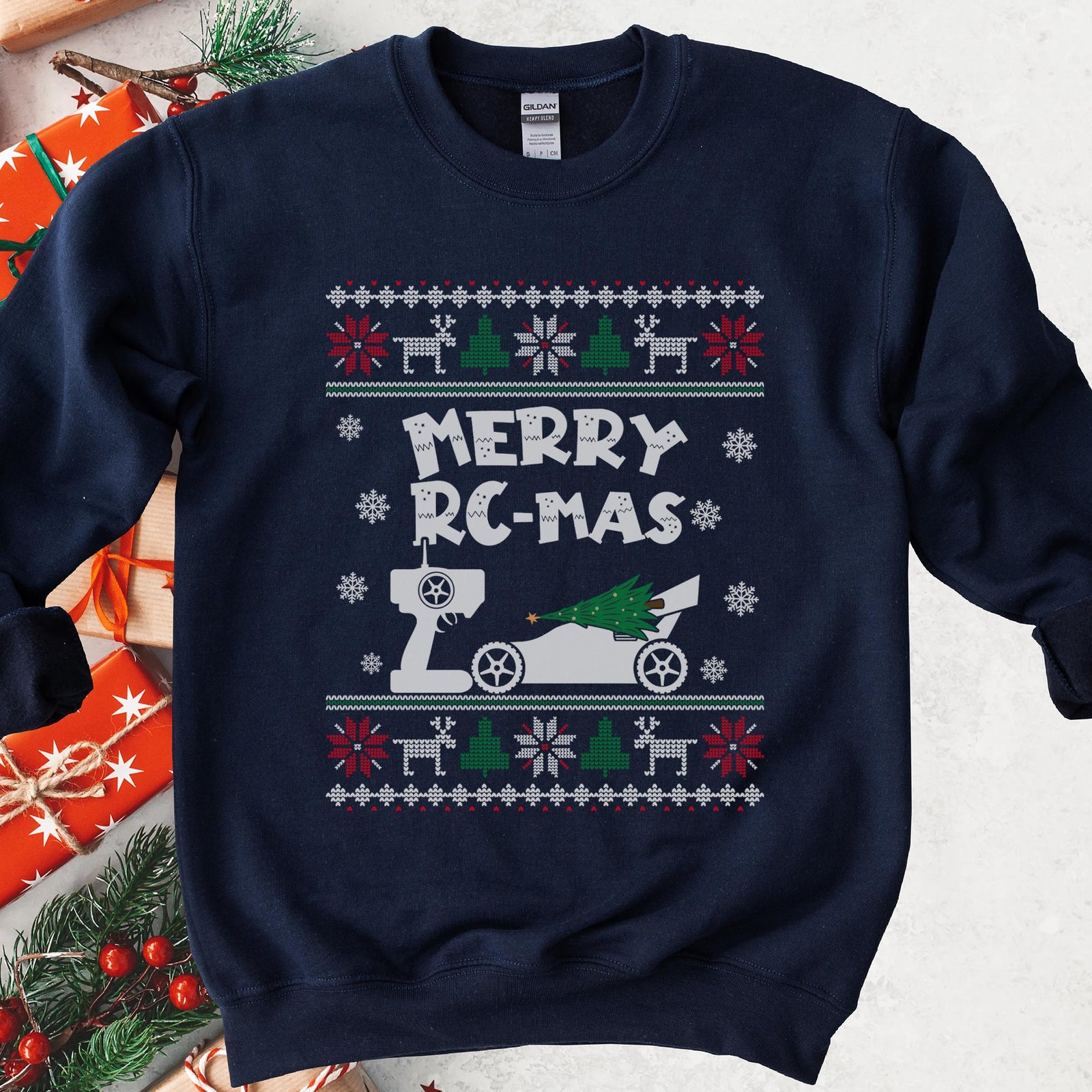 Merry RC-mas Ugly Christmas Sweatshirt, view 5