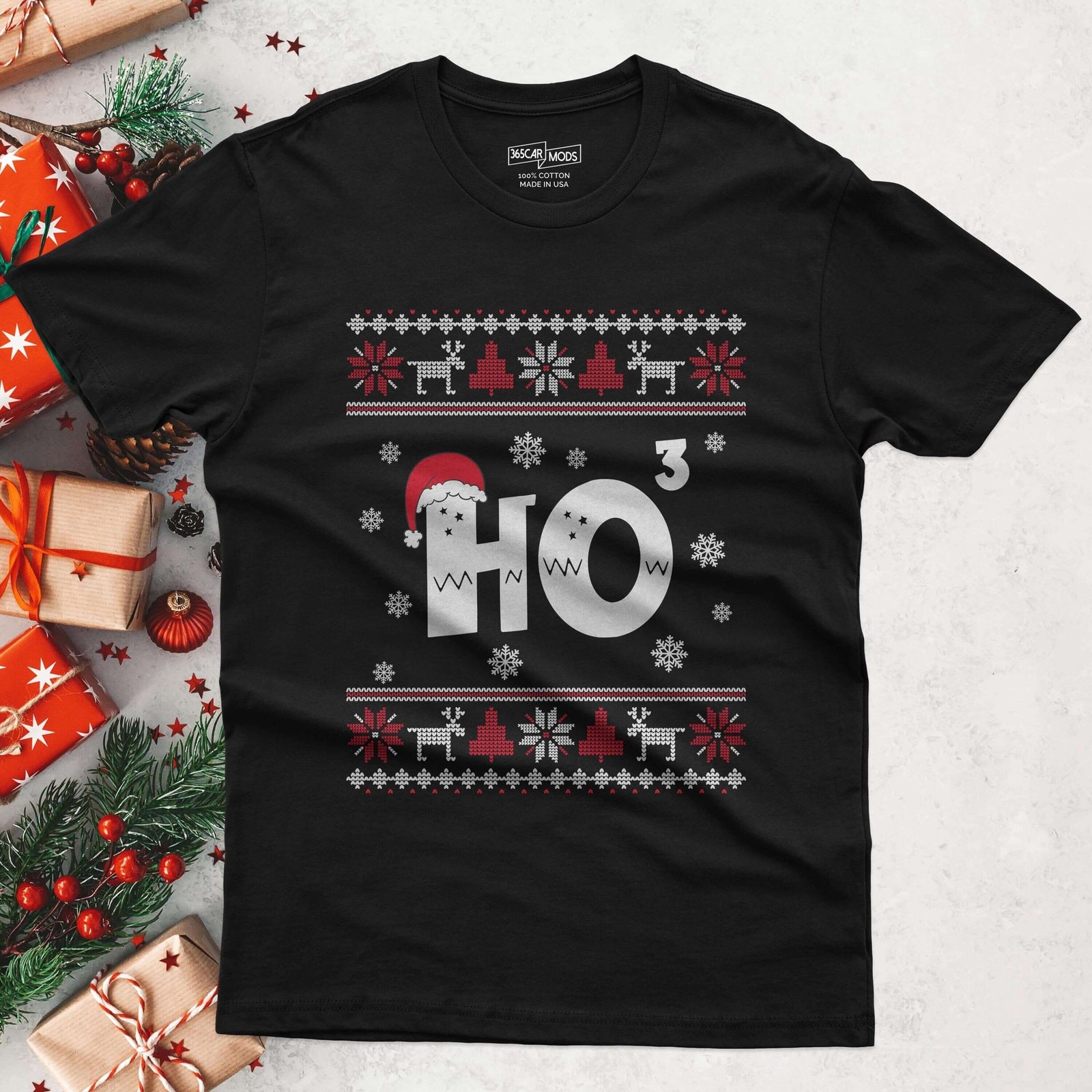 Ho Cubed Ho Ho Ho Christmas T-Shirt - lifestyle photo