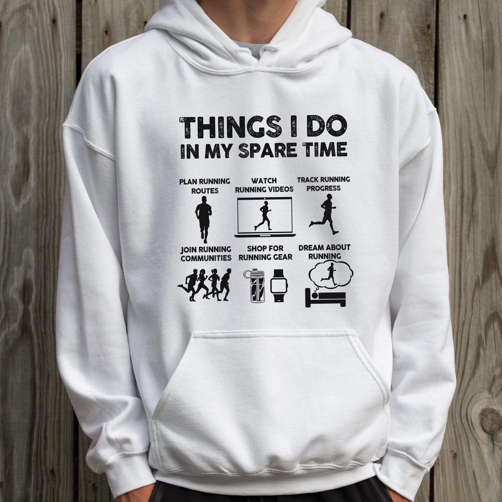 Things I Do In My Spare Time Hoodie | Funny Running Sweatshirt