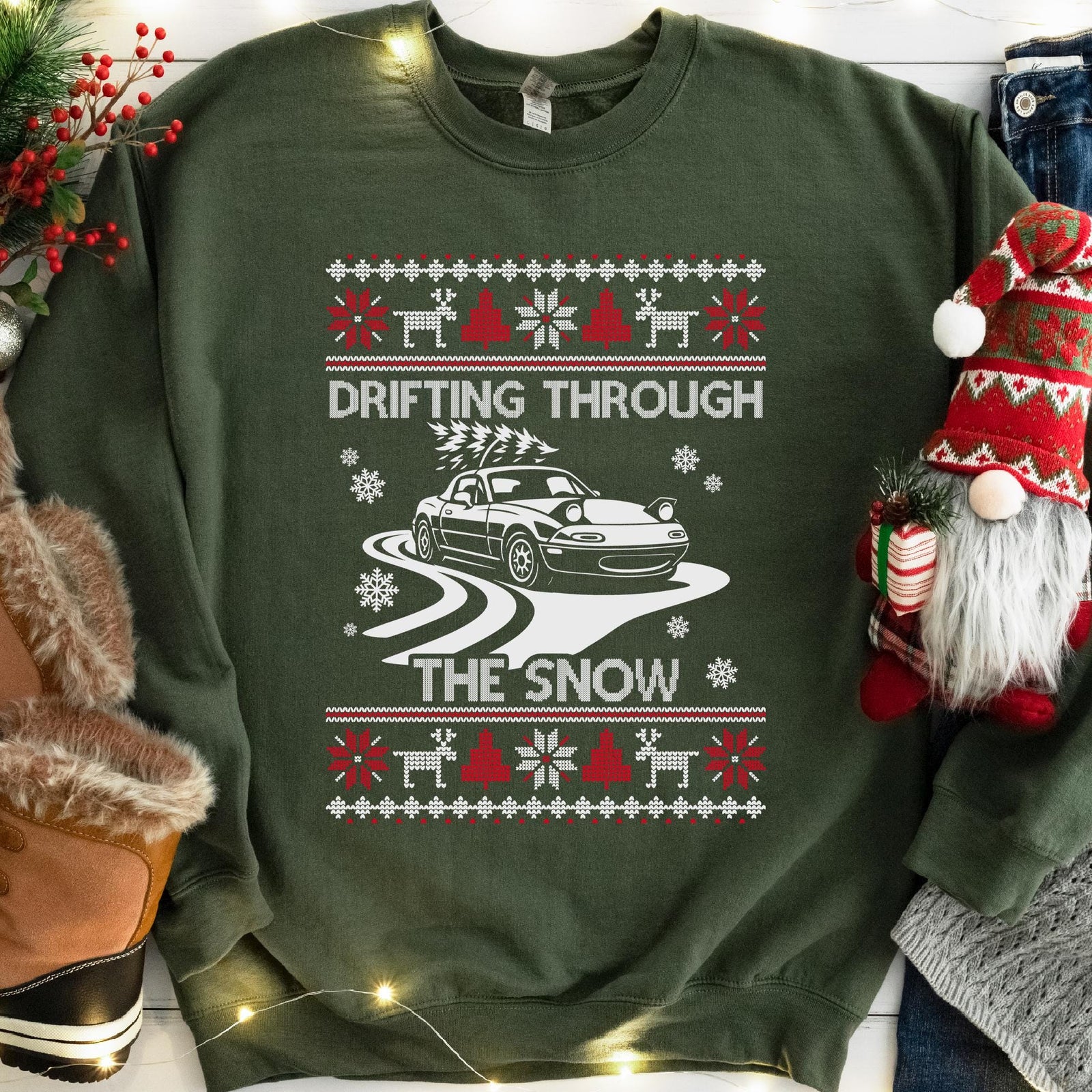 Drifting Through the Snow Sweatshirt, view 7