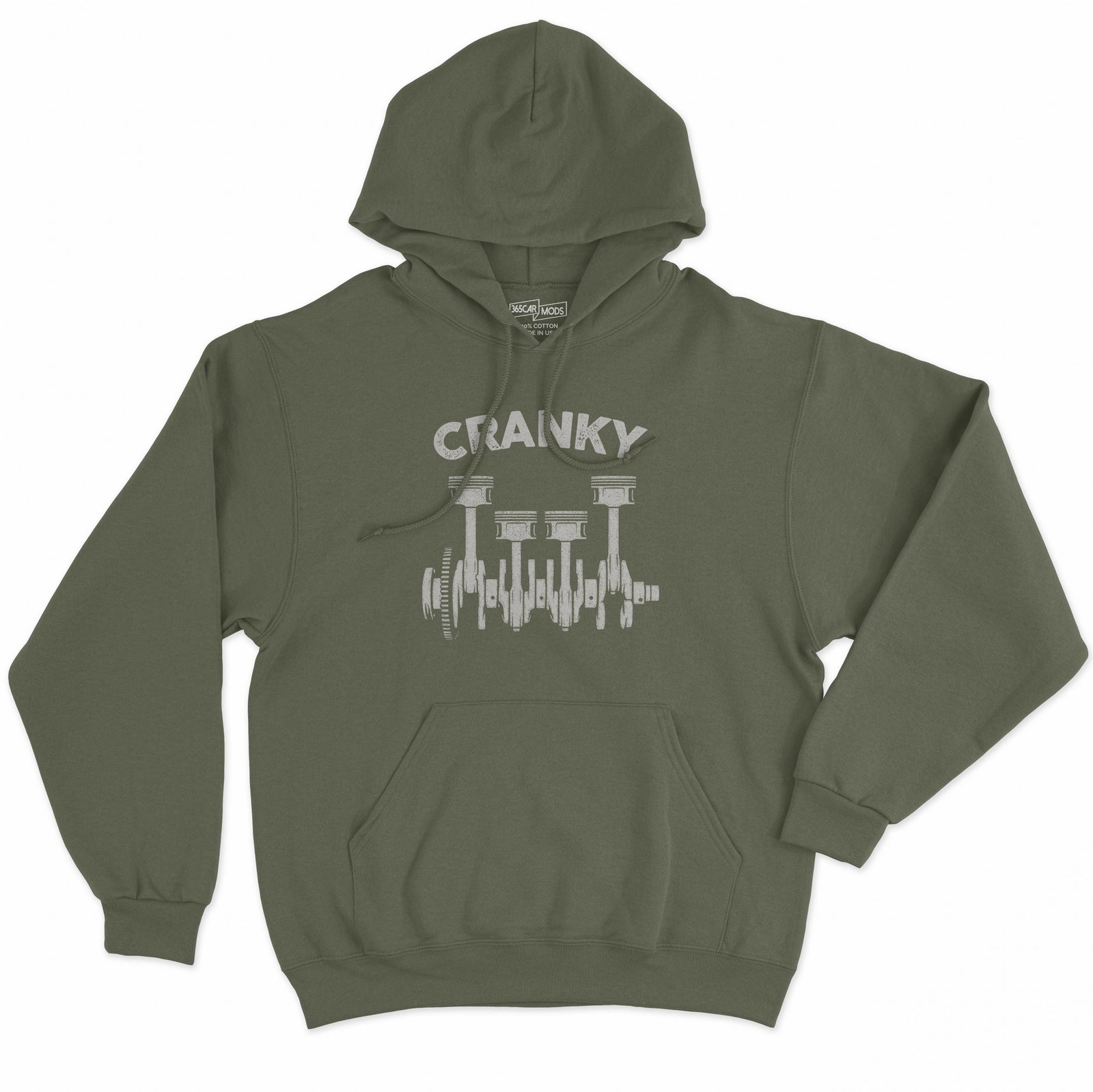 Cranky Mechanic Hoodie | Funny Car Guy Engine Humor