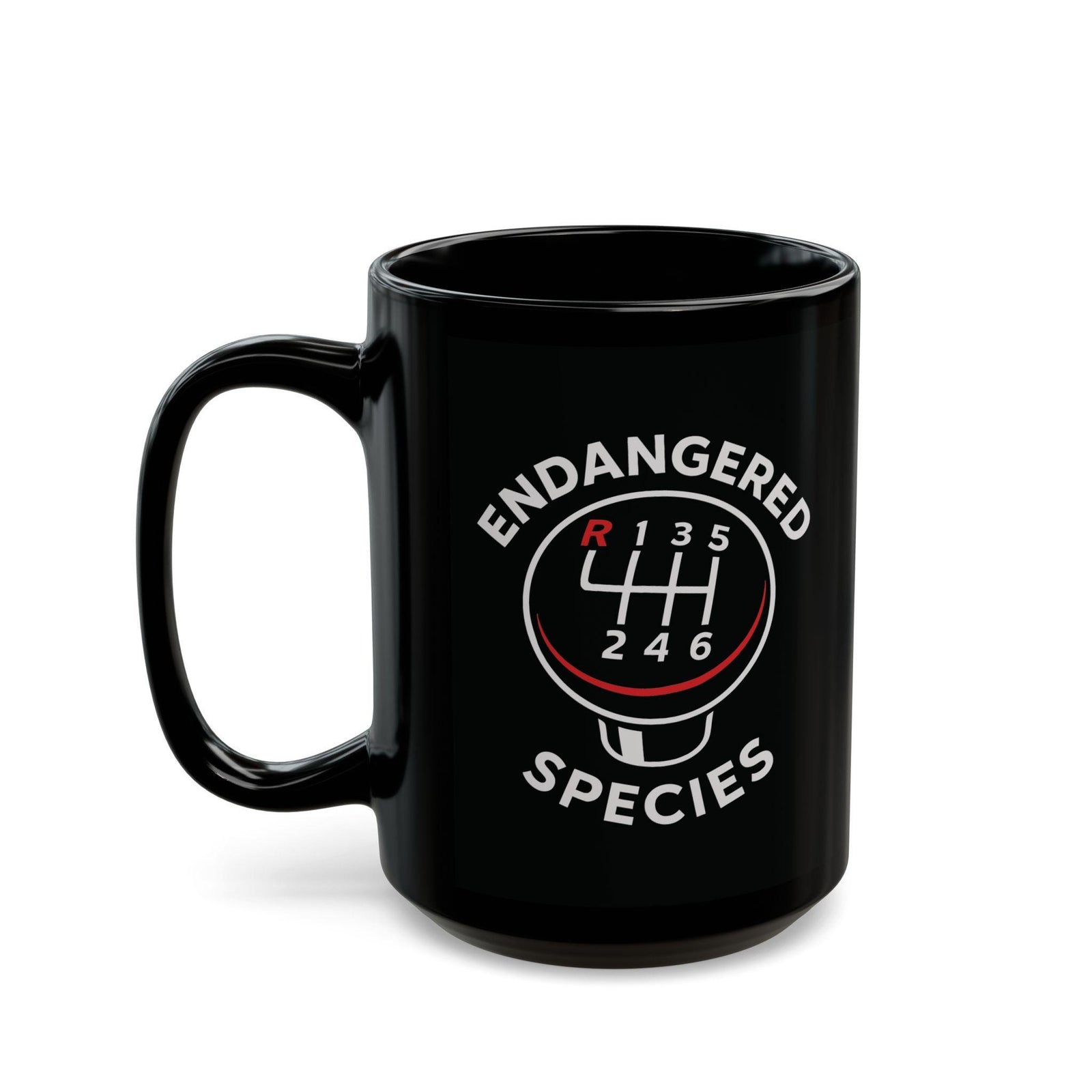 Endangered Species Stick Shift Mug | Manual Transmission Car Guy Gift