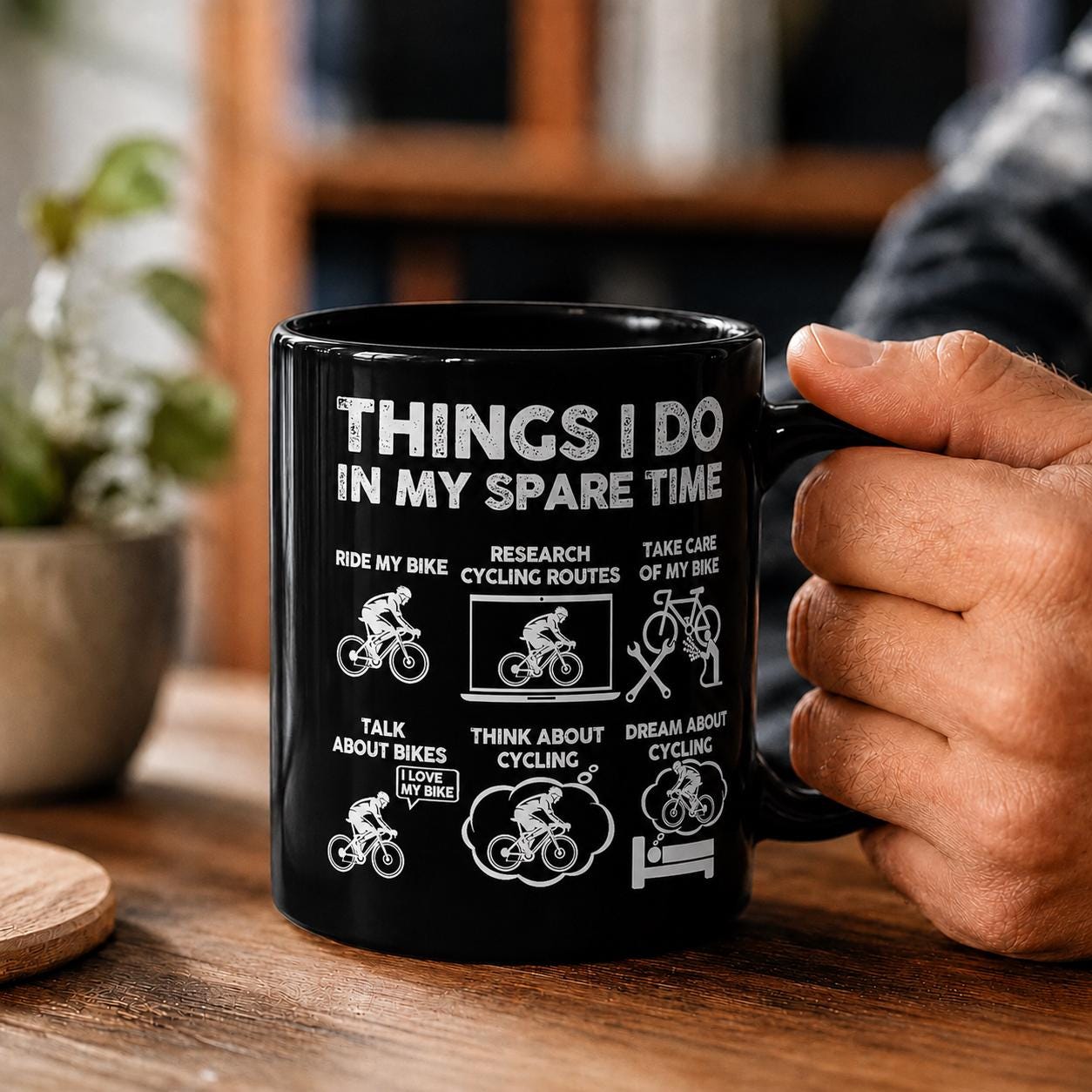 Cyclist Coffee Mug | Funny Things I Do Cycling Gift