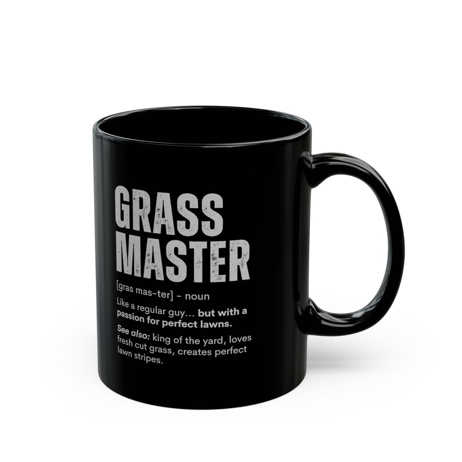 Grass Master Definition Mug | Funny Lawn Care Humor Cup