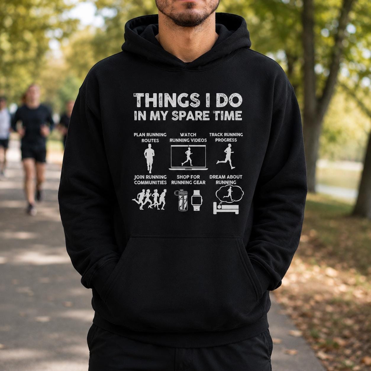 Things I Do In My Spare Time Hoodie | Funny Running Sweatshirt