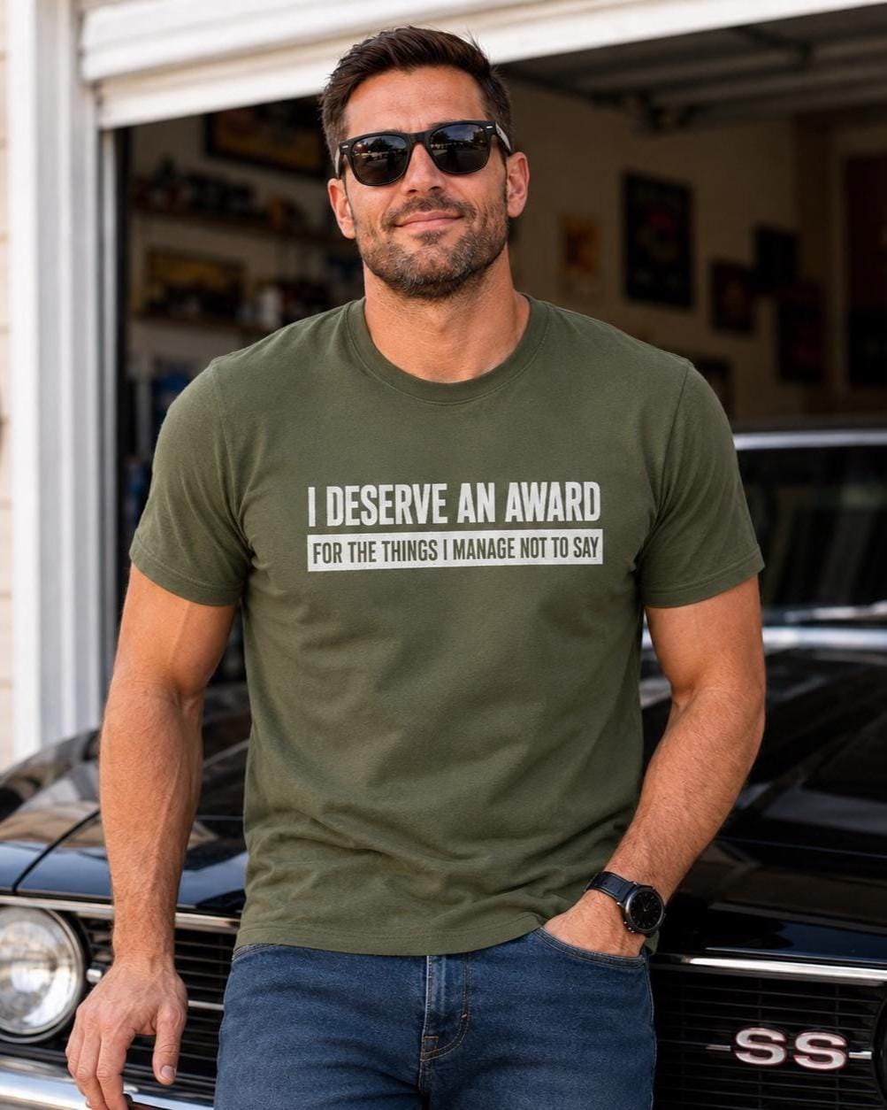 I Deserve an Award T-Shirt - lifestyle photo
