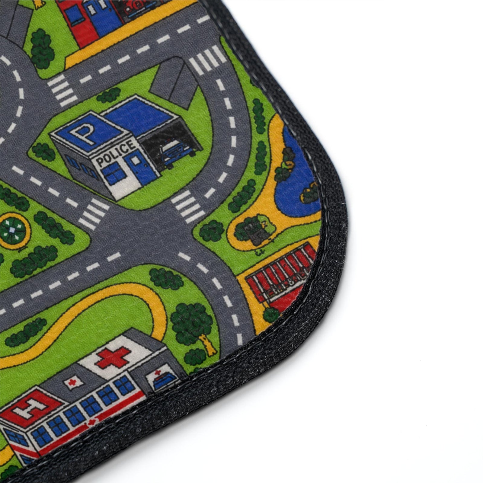 City Carpet Car Floor Mats | Retro 90s Road Map Set