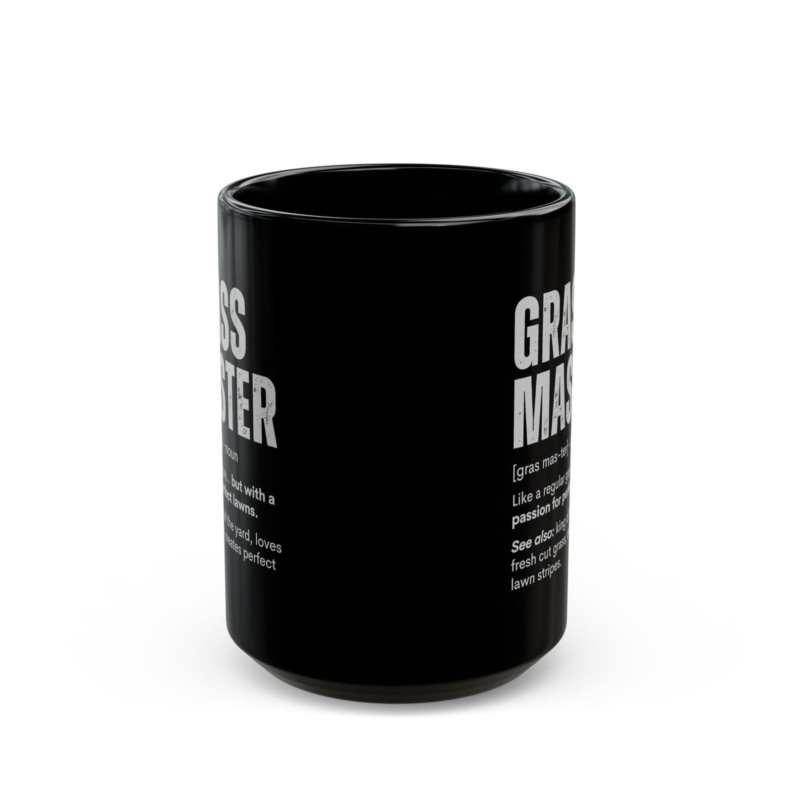 Grass Master Definition Mug | Funny Lawn Care Humor Cup