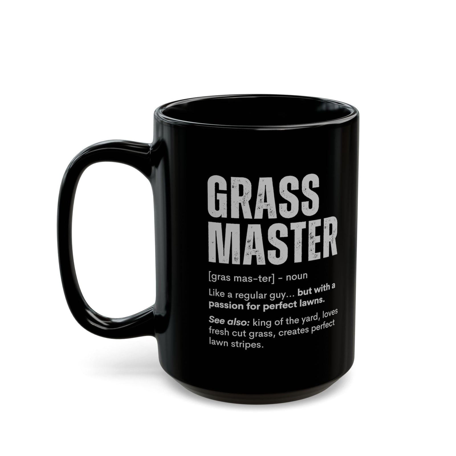 Grass Master Definition Mug | Funny Lawn Care Humor Cup