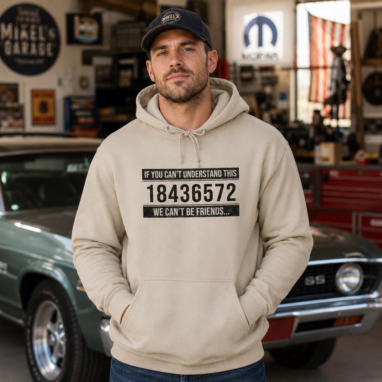 V8 Firing Order Hoodie | Muscle Car Gearhead Pullover