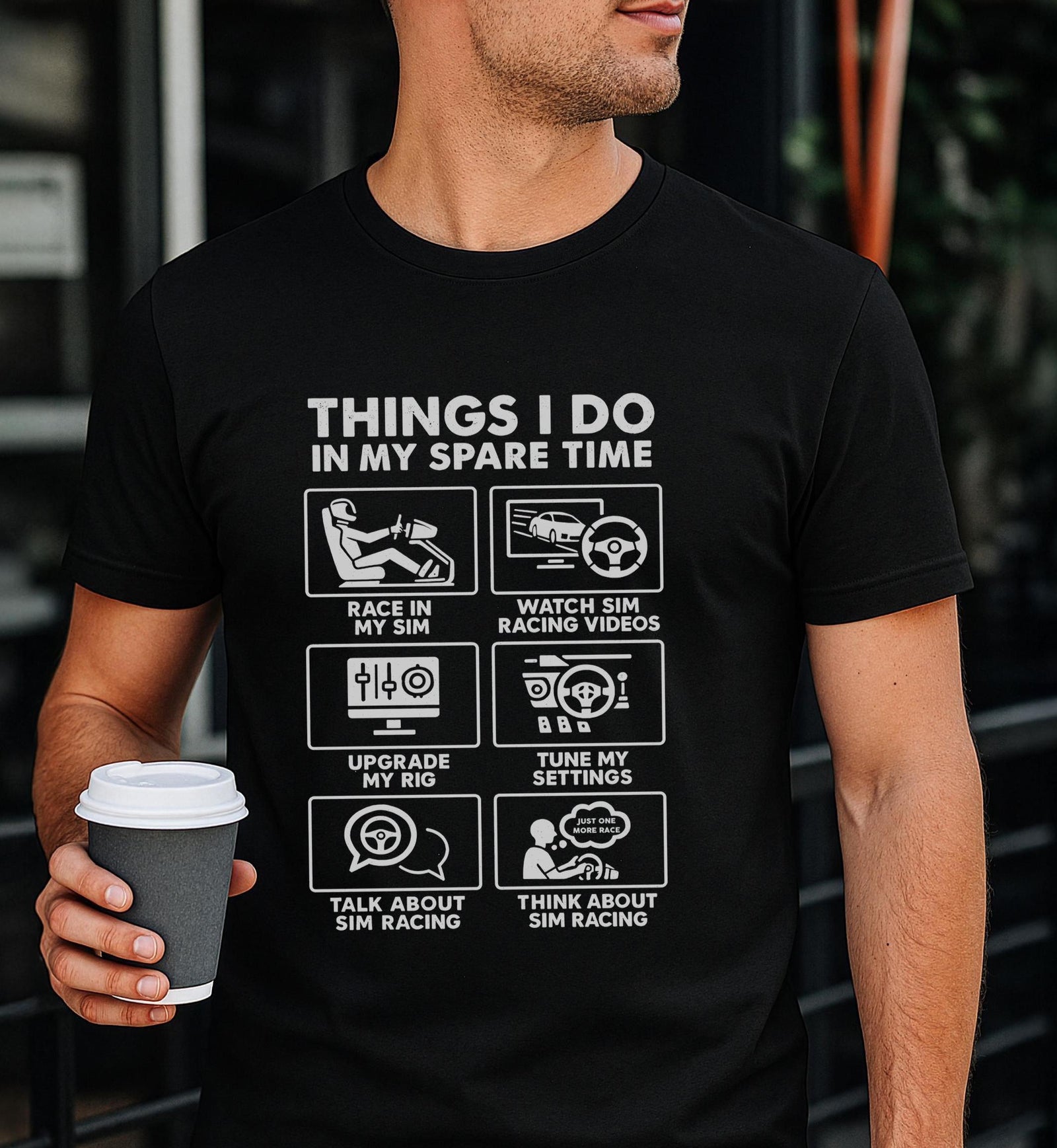 SIM Racing Things I Do In My Spare Time T-Shirt