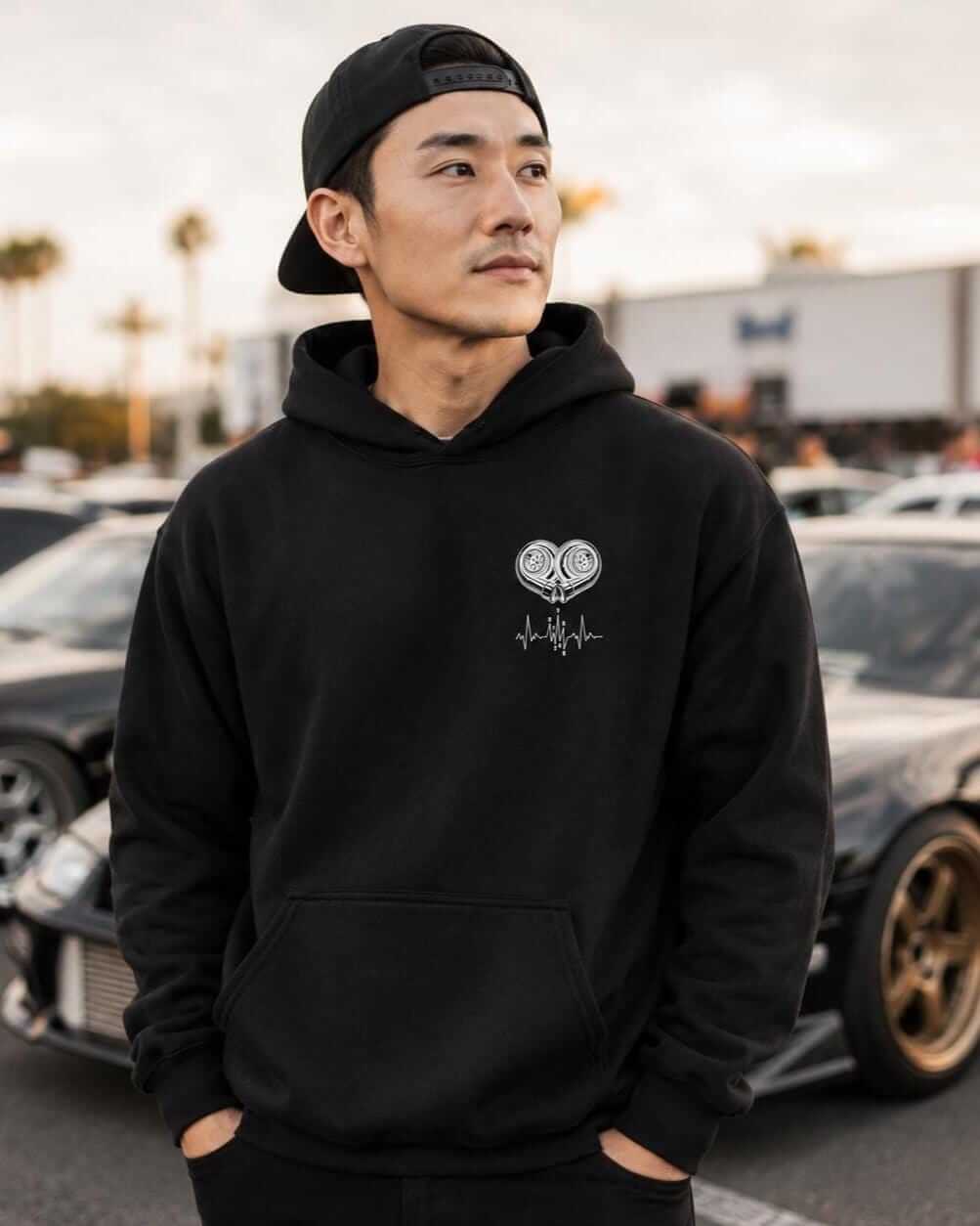 Turbo Heartbeat hoodie - lifestyle photo