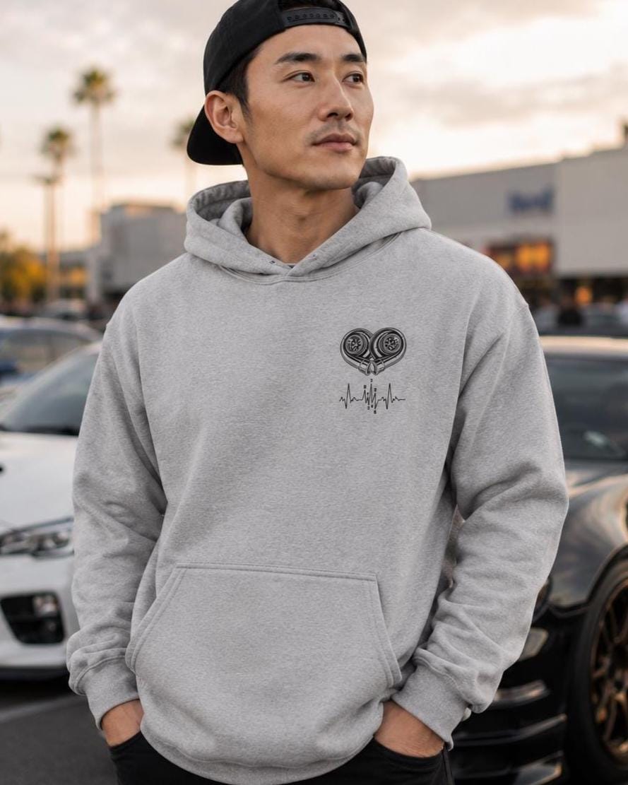 Turbo Heartbeat hoodie - lifestyle photo