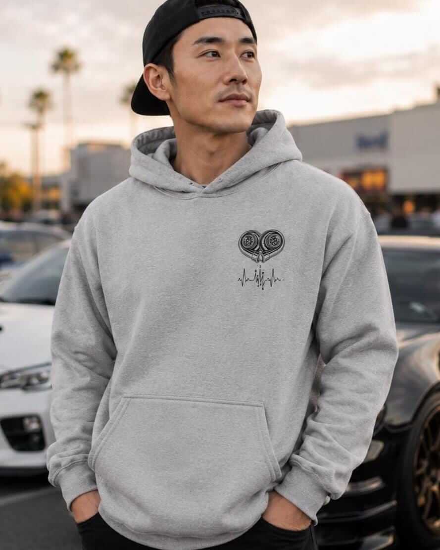 Turbo Heartbeat hoodie - lifestyle photo