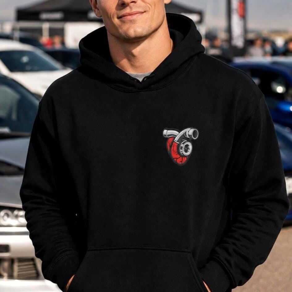 Boost Heart hoodie - lifestyle photo