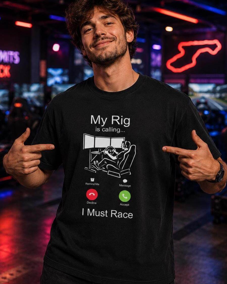 My Rig Is Calling I Must Race T-Shirt - lifestyle photo
