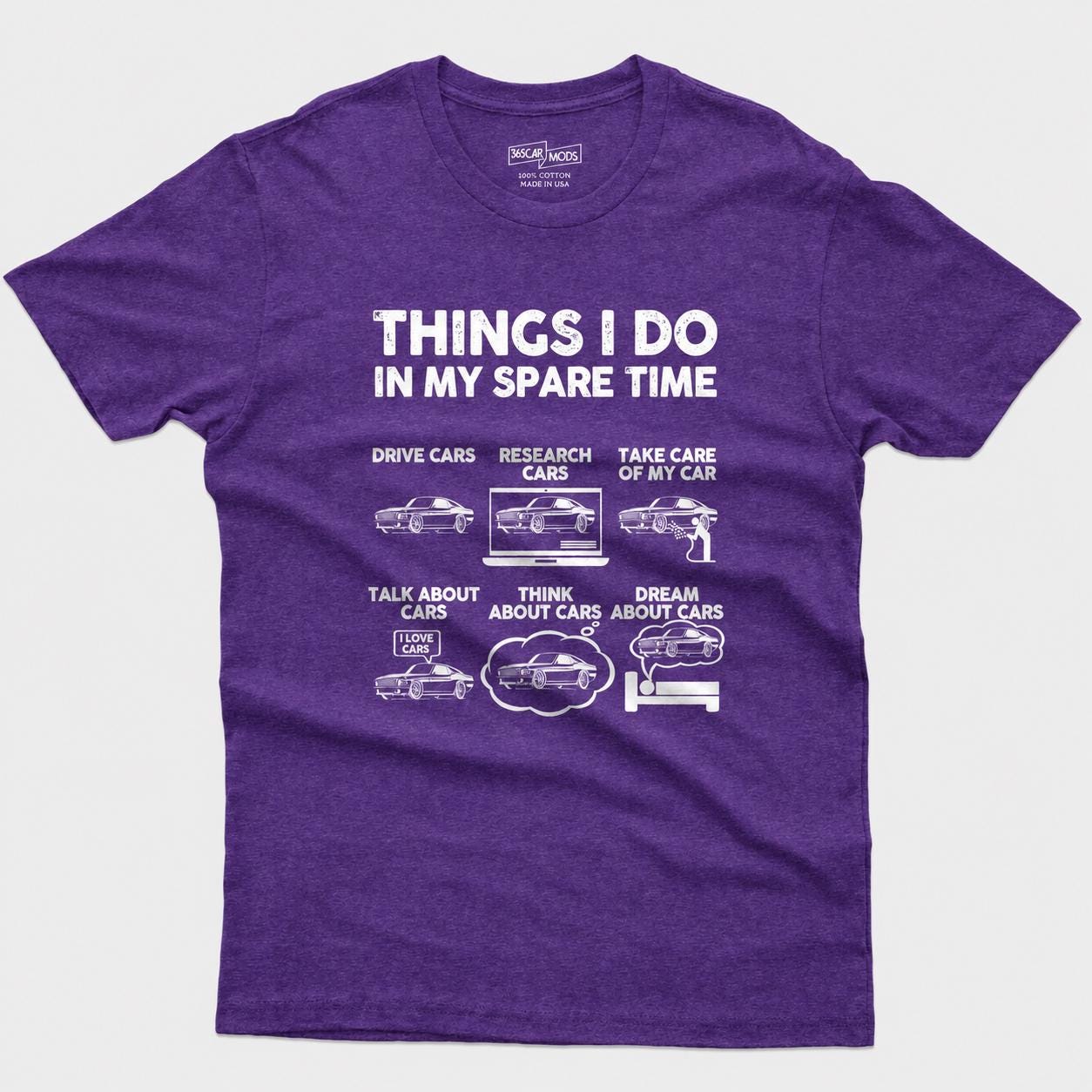 Things I Do in My Spare Time T-Shirt | Car Guy Gift