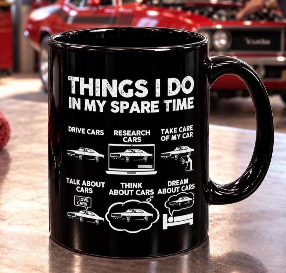 Things I Do in My Spare Time Late 60s Muscle Coupe Mug - lifestyle photo