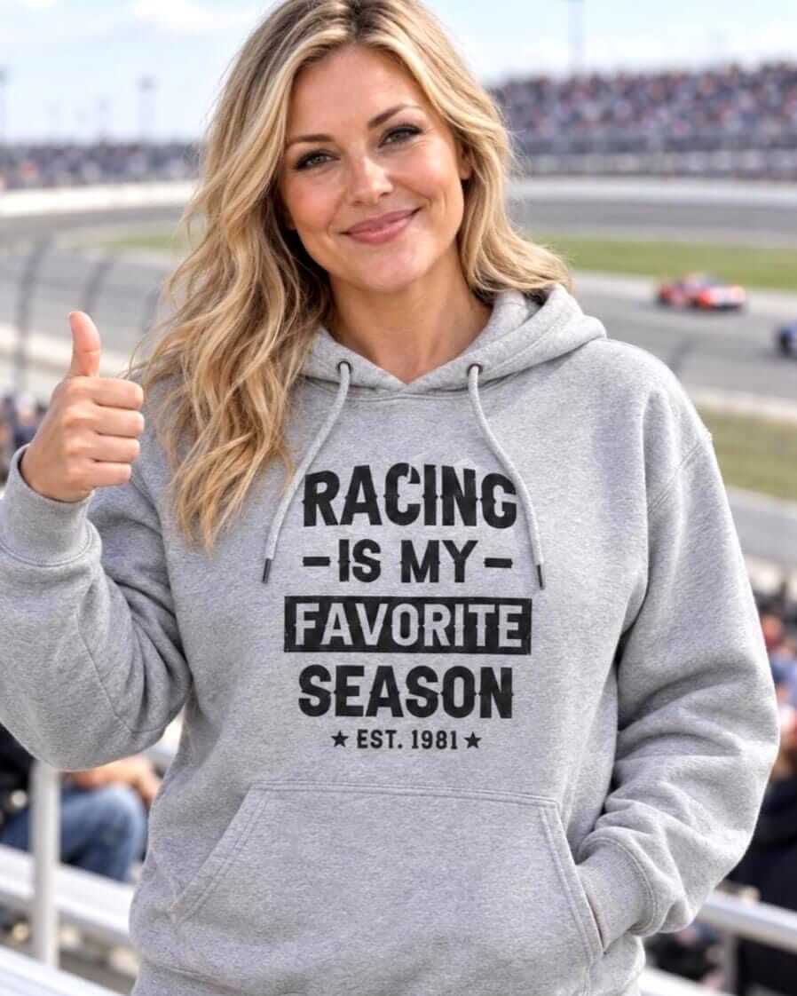 Racing Is My Favorite Season hoodie - lifestyle photo