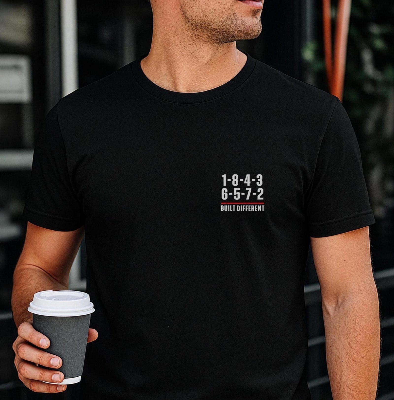 Built Different V8 Firing Order T-Shirt - lifestyle photo