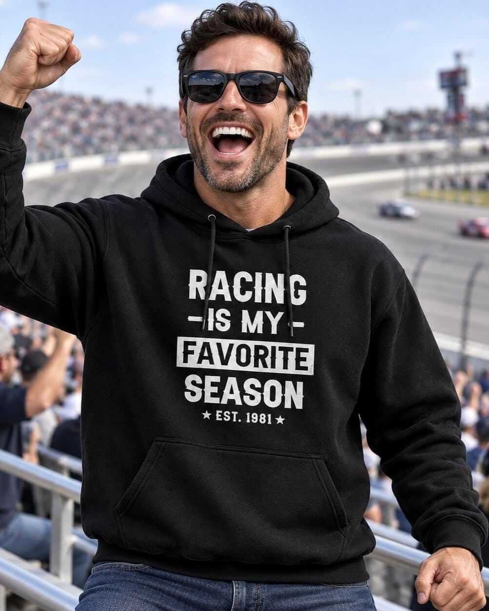Racing Is My Favorite Season hoodie - lifestyle photo