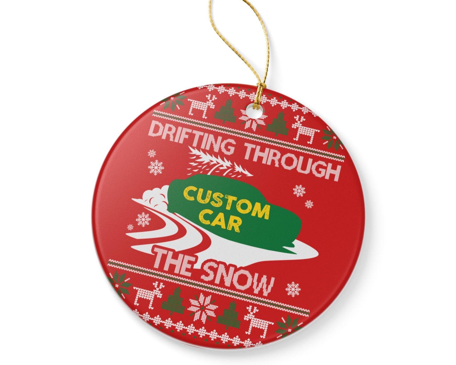 Personalized car ornament, custom car silhouette Christmas keepsake photo 12