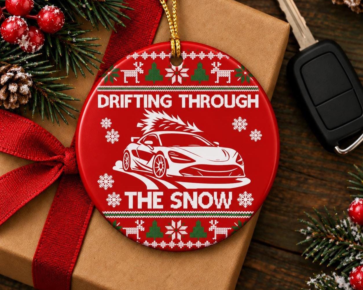 Personalized car ornament, custom car silhouette Christmas keepsake photo 3