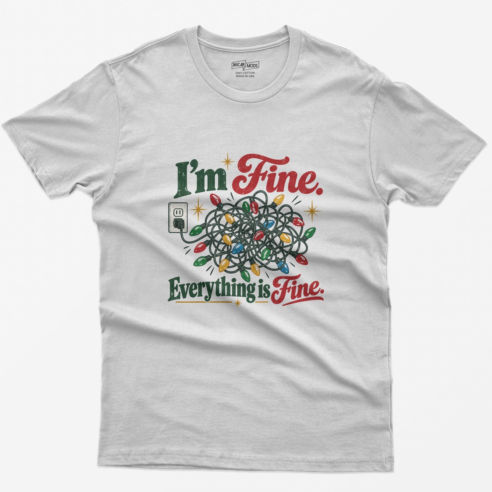 I'm Fine Everything Is Fine T-Shirt - Ash