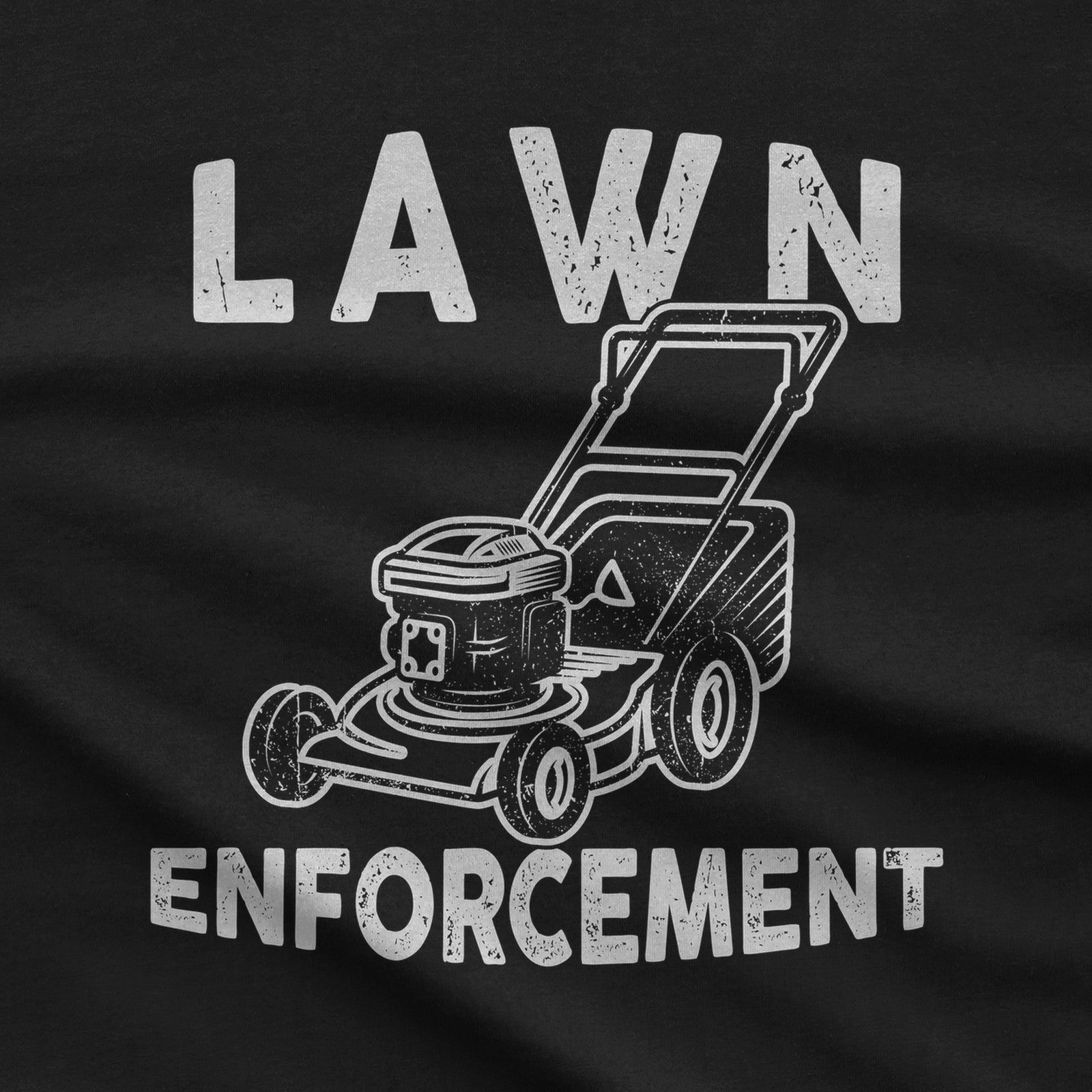 Lawn Enforcement T-Shirt design close-up