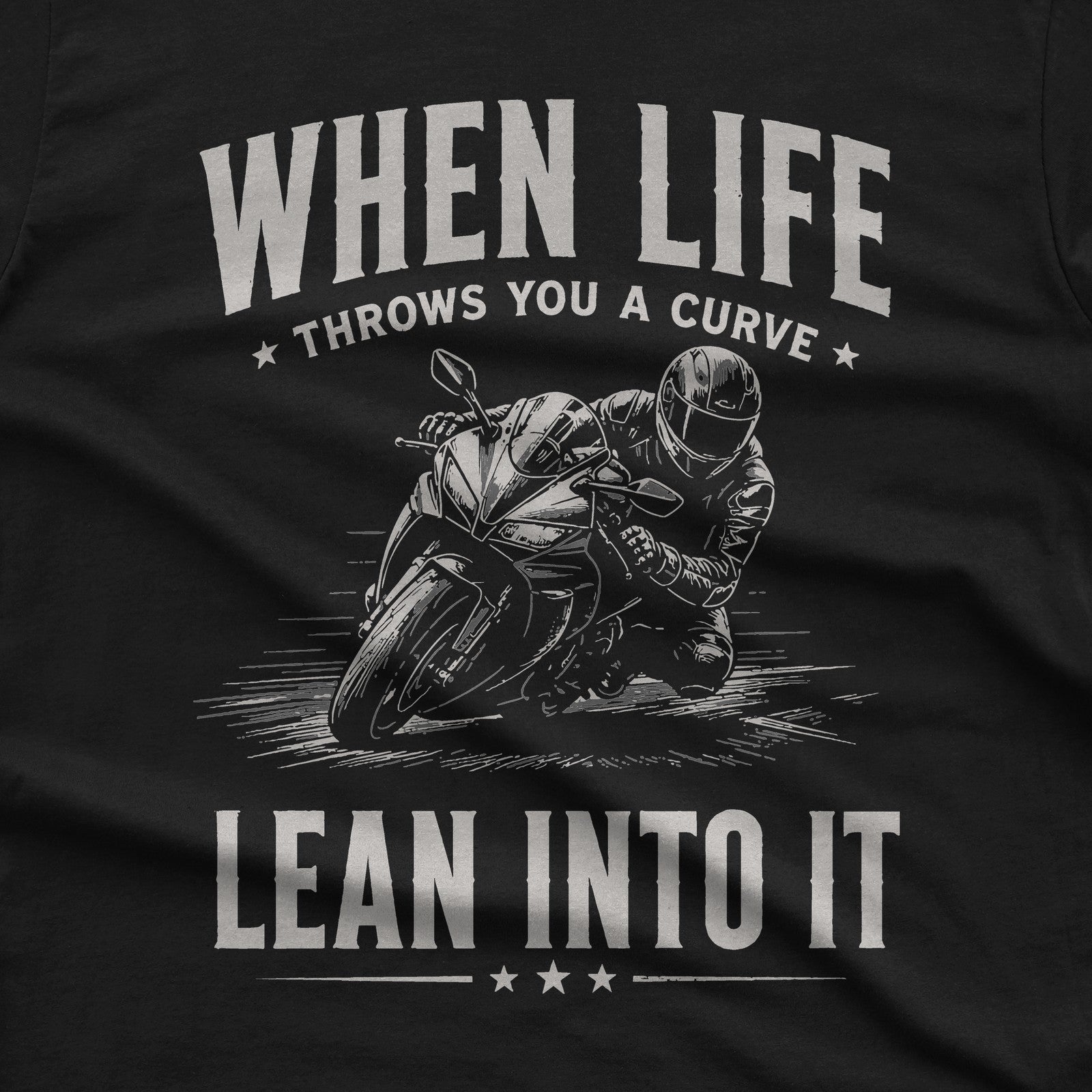 Lean Into It T-Shirt design close-up